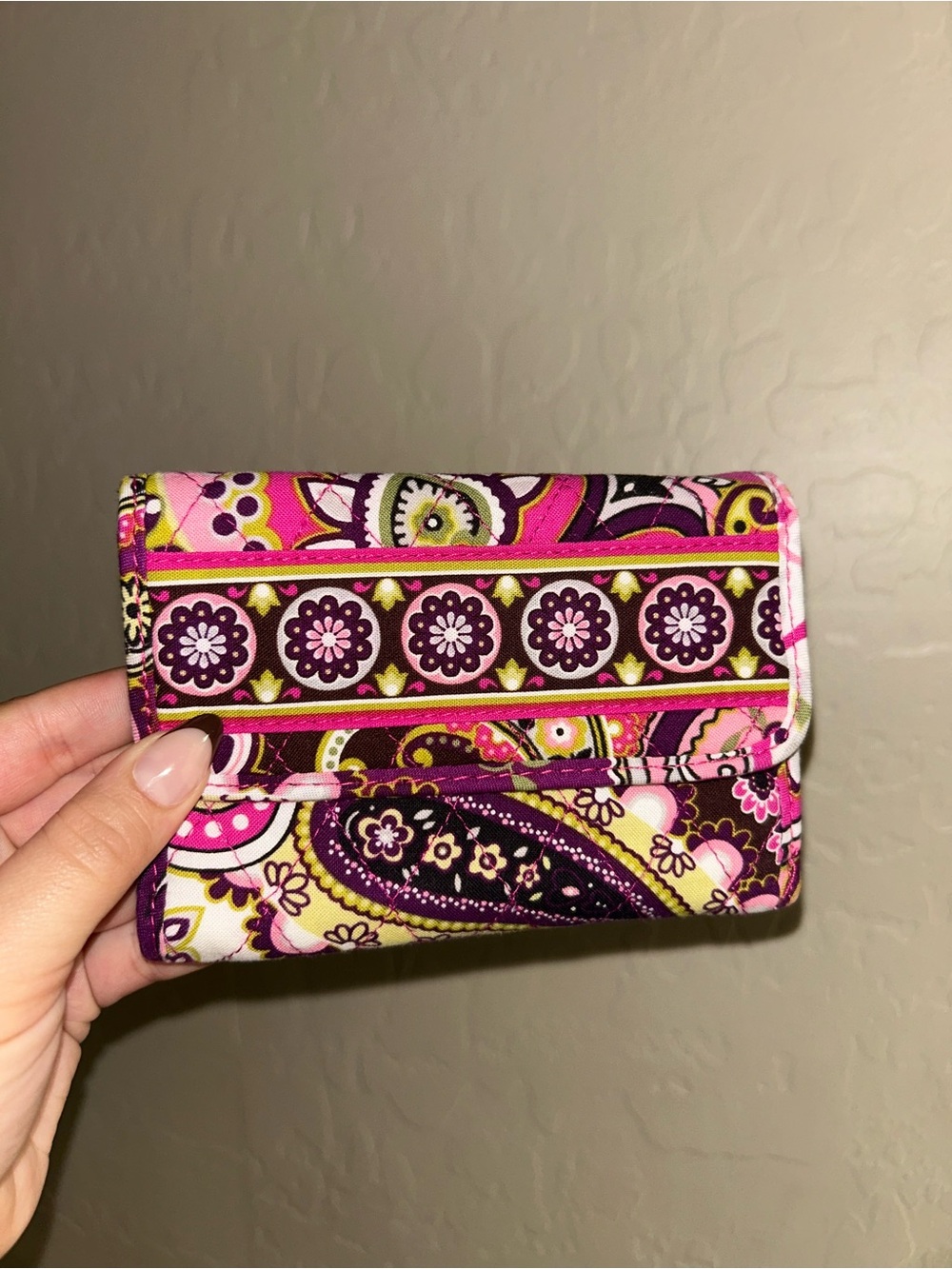 Vera Bradley Very Berry Paisley Wallet